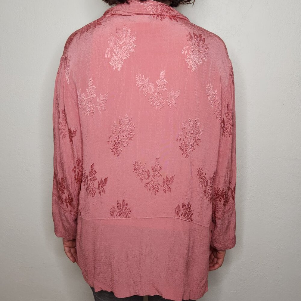 Caribe Pink Button Down Shirt - Picture 2 of 4